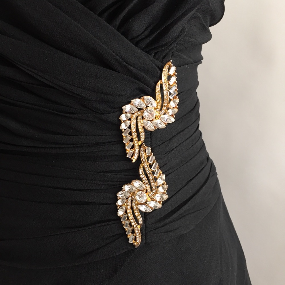 Tadashi Black Long Dress Size 4 - Picture 4 of 8